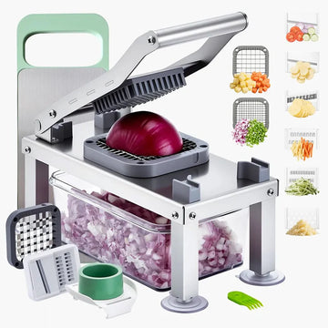 Multifunctional 9-Blade Food Chopper with Storage Container